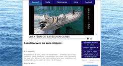 Desktop Screenshot of louer-bateau-corse.com