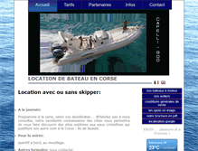 Tablet Screenshot of louer-bateau-corse.com